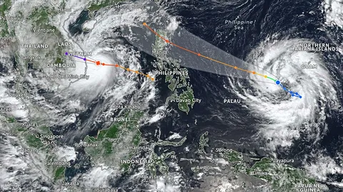 พายุโซนร้อน "ฟงวอง" ก่อตัวนอกเขตฟิลิปปินส์ คาดทวีกำลังเป็นซูเปอร์ไต้ฝุ่น