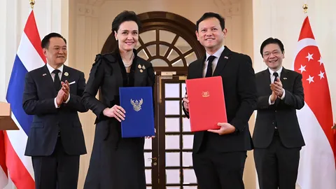 ไทย-สิงคโปร์เซ็นค้าข้าว 1 แสนตัน นำร่อง Food Security Hub ย้ำบทบาทผู้ผลิตโลก