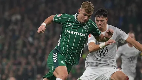 ผลบอลเมื่อคืน แวร์เดอร์ เบรเมน แซงชนะ โวล์ฟบวร์ก ศึกบุนเดสลีกา