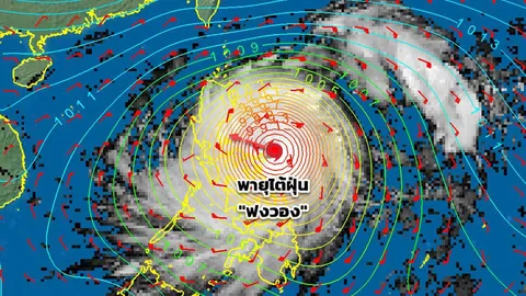 อัปเดตเส้นทาง พายุไต้ฝุ่น "ฟงวอง" จ่อเคลื่อนผ่านฟิลิปปินส์ ไม่เข้าสู่ประเทศไทย