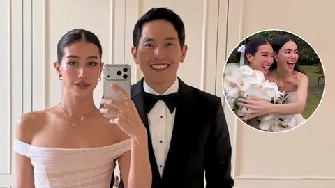 “มิ้นต์ ชาลิดา” เล่าโมเมนต์รับช่อดอกไม้งานแต่ง “ใหม่-เต๋อ” เหมือนล็อกมง