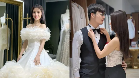 แพรวพราว แสงทอง ควง ซัน วงศธร ลองชุดแต่งงานครั้งแรก เตรียมวิวาห์ต้นปีหน้า