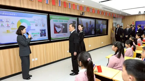 "ในหลวง-พระราชินี" เสด็จฯ ไปทอดพระเนตรศูนย์พัฒนาเทคโนโลยีและทรัพยากรด้านการศึกษา