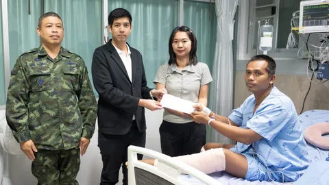 GULF มอบ 1.3 ล้าน ช่วยทหารเหยียบระเบิด เจ็บ 4 นาย ที่ห้วยตามาเรีย