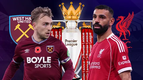 LIVE ถ่ายทอดสด เวสต์แฮม พบ ลิเวอร์พูล คืนวันนี้ 30 พ.ย. ดูบอลสด 21.05 น. พรีเมียร์ลีก 2025-26