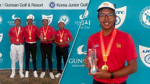 "แอนฟิลด์" โชว์เหนือ คว้าแชมป์บุคคล พร้อมพาทีมไทยครองจ้าวกอล์ฟเยาวชนเอเชีย