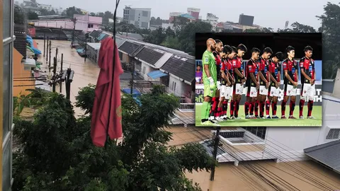 สงขลา เอฟซี วอนช่วยด้วย น้ำท่วมหาดใหญ่ 17 แข้งติดอยู่ในที่พัก น้ำ-อาหาร ไม่เหลือแล้ว