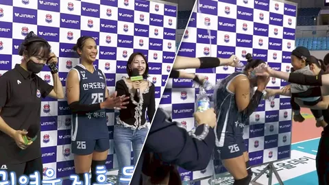 “โมเม ธนัชชา” MVP วอลเลย์บอลลีกเกาหลีใต้ เพื่อนไม่พลาด! ระดมสาดน้ำฉลอง (คลิป)