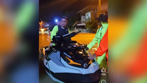 “เจ็ตสกีอาสา” เปิดใจทันที โดนยิงไล่หลัง ขณะพยายามช่วยประชาชน หลังน้ำท่วมสงขลา (คลิป)