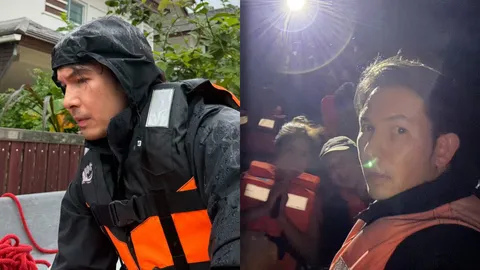 อั้ม อธิชาติ ช่วยน้ำท่วมหาดใหญ่ น้ำตาไหลเห็นสถานการณ์ ชาวบ้านบอก “อย่าทิ้งกันนะ”