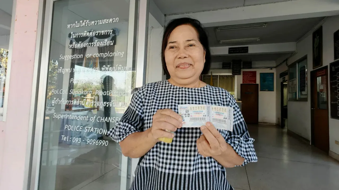 Lucky Former Village Assistant Wins 12 Million Baht with Two First-Prize Lottery Tickets, Shares Origin of Lucky Number 252