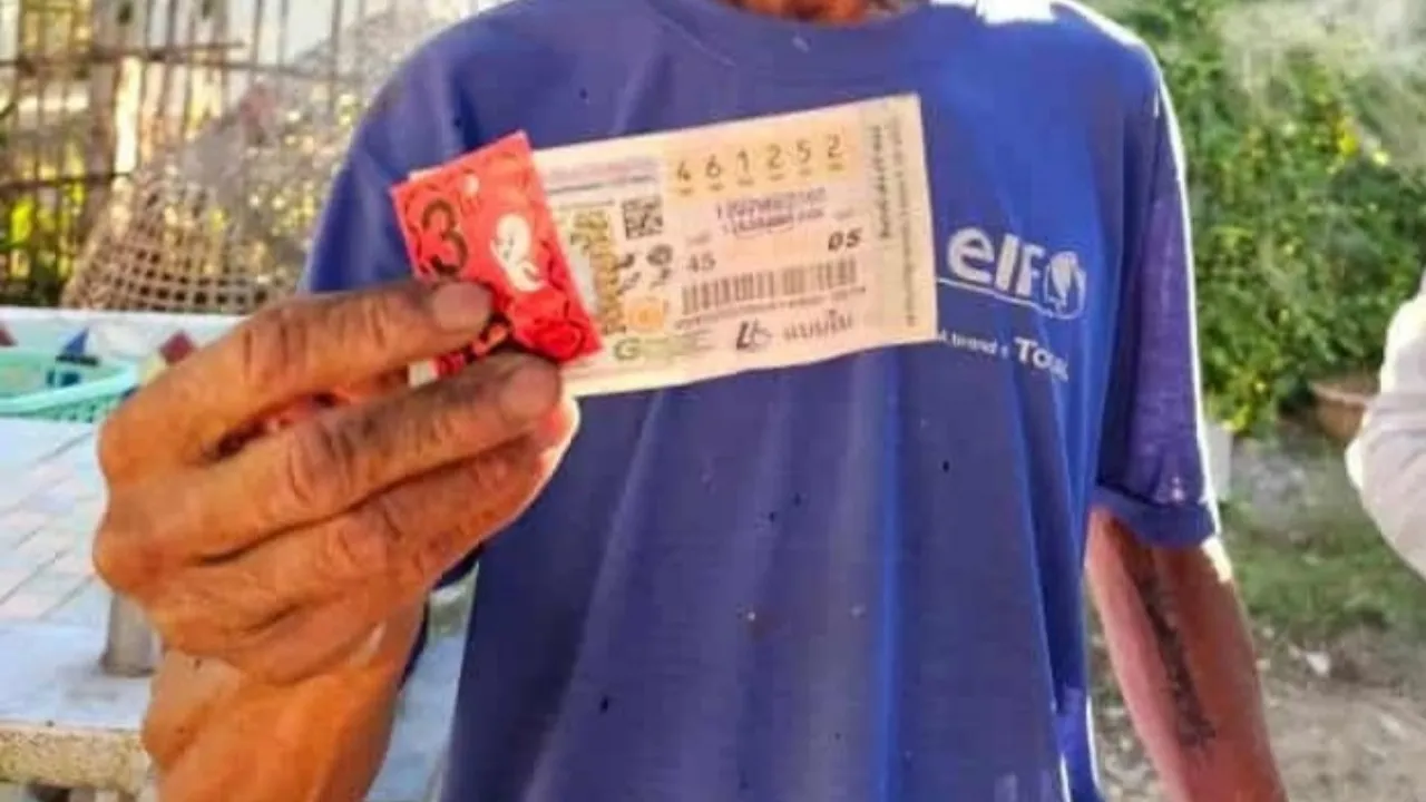 Homeless 68-Year-Old Man Wins 18 Million Baht Lottery After Vendor Gives Tickets on Credit