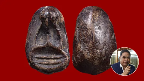 พระปิดตาหลวงปู่จีน พิมพ์ ไม้ค้ำเกวียนใหญ่ วัดท่าลาดเหนือ