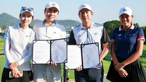 เดอะ จูเนียร์ กอล์ฟ ซีรี่ส์ เซ็นสัญญาร่วมทัวร์เยาวชน เกาหลี ปีหน้า