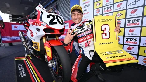 สุดเดือด "นพรุธพงษ์” บิดทะยานขึ้นโพเดี้ยม "เอเชีย โร้ด เรซซิ่ง 2025" สนามที่ 6