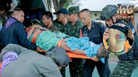 กัมพูชาฉีกสัญญาสงบศึก เปิดฉากยิงทหารไทยเจ็บ 2 ขณะคุ้มกันชุดก่อสร้างทาง ภูผาเหล็ก-พลาญหิน 8 ก้อน