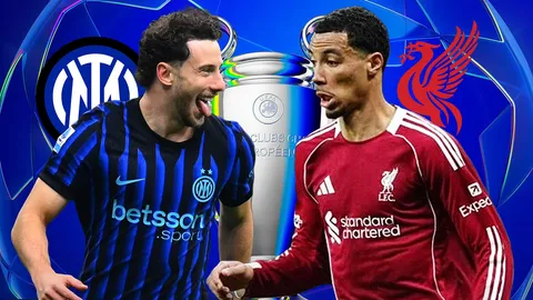 LIVE ถ่ายทอดสด อินเตอร์ มิลาน พบ ลิเวอร์พูล ดูบอลสด 03.00 น. ยูฟ่าแชมเปียนส์ลีก