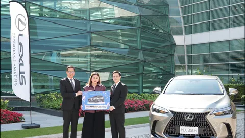 เกาะสนามยานยนต์ : คิง เพาเวอร์ ร่วมกับ LEXUS มอบ NX 350h Luxury ให้ลูกค้า