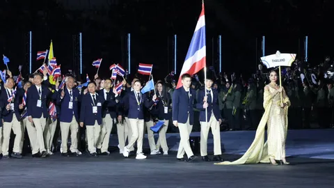ประมวลภาพพิธีเปิด ซีเกมส์ 2025 “ทีมชาติไทย” เล่นใหญ่! Miss World ถือป้าย แชมป์โลกถือธง