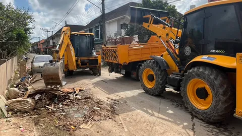 เร่งคืนถนนให้ประชาชนก่อนปีใหม่ กรมทางหลวง ลุยฟื้นฟูหาดใหญ่ เผยความคืบหน้า 65.50%