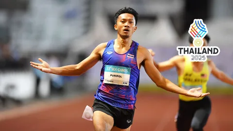 ผลวิ่ง “บิว ภูริพล” วิ่ง 200 ม.ชาย ชิงเหรียญทอง ซีเกมส์ 2025
