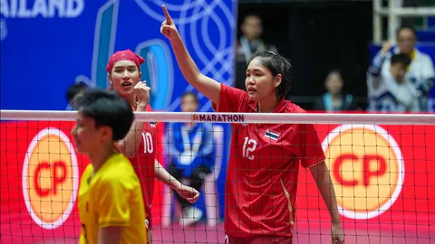 แชมป์ 7 สมัยติด "ตะกร้อไทย" ชนะ "เวียดนาม" คว้าเหรียญทองซีเกมส์ 2025 ทีมชุดหญิง