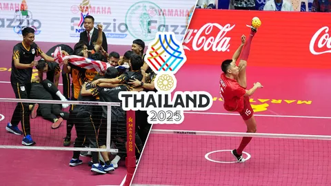 “ตะกร้อทีมชุดชายไทย” แพ้ “มาเลเซีย” ชวดเหรียญทองครั้งแรก รอบ 34 ปี ซีเกมส์ 2025 (คลิป)