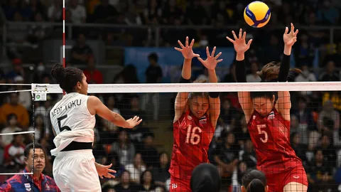 วอลเลย์บอลหญิงไทยไม่พลาด ตบอินโดนีเซียขาดลอย ลิ่วชิงทอง ซีเกมส์ 2025