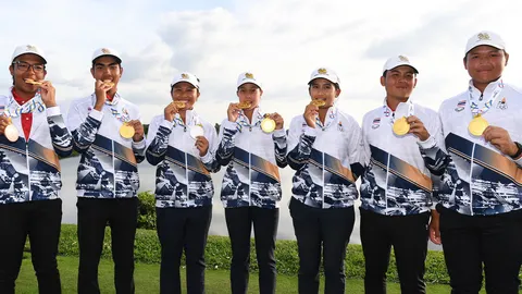 สุดยอด "กอล์ฟทีมชาติไทย" สร้างประวัติศาสตร์ หลังกวาด 4 เหรียญทองซีเกมส์ 2025