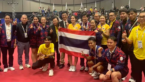 สุดจริง ทีมปิงปองสาวไทย คว้าเหรียญทอง ซีเกมส์ 3 สมัยติด