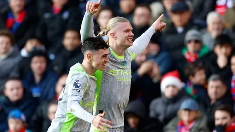 ผลบอลเมื่อคืน แมนซิตี้ บุกอัด คริสตัลพาเลซ ไล่จี้จ่าฝูง พรีเมียร์ลีก อังกฤษ