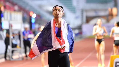 ผลกีฬาซีเกมส์ 2025 วิ่ง 800 ม. ชาย "จอชชัว" โดนแซงช่วงสุดท้าย จบที่ 2 ได้เหรียญเงิน