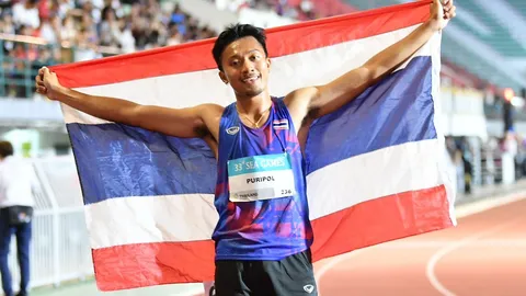 เปิดทุกสถิติใหม่ที่ “เทพบิว” ภูริพล บุญสอน ทำได้ หลังกวาด 3 ทองซีเกมส์ สร้างตำนานไต้ฝุ่นอาเซียน 