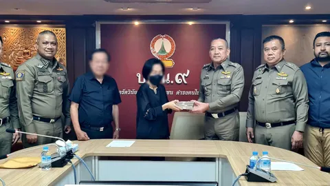 ตร.เพชรเกษม ยึดเงิน “แก๊งจีนเทา” จัดหาบัญชีม้า คืนผู้เสียหาย 500,000 บาท