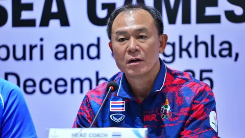 "ธวัชชัย" ลั่นเป้าหมาย “ทีมชาติไทย” คือแชมป์ซีเกมส์ ตอบสื่อเวียดนามหลังโดนจี้ถามสื่อมาน้อย
