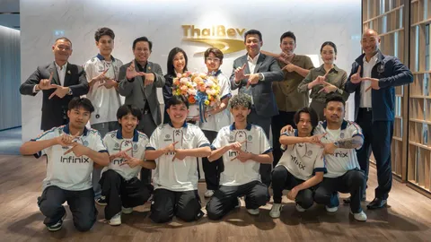 “ไทยเบฟ” ร่วมยินดี ‘Buriram  Esports’ คว้าแชมป์ Free Fire โลก ให้กำลังใจบู๊ซีเกมส์ 2025