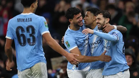 ผลบอลเมื่อคืน แมนซิตี้ ไม่พลาด เชือด เบรนท์ฟอร์ด ลิ่วตัดเชือก ลีก คัพ อังกฤษ