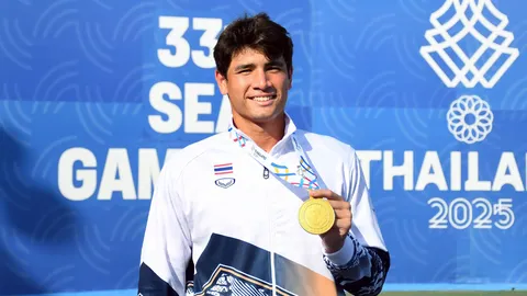 สุดยอด "เทนนิสไทย" ปลดล็อกรอบ 10 ปี หลัง "แม็กซิมัส" คว้าทองที่ 2 ในซีเกมส์ 2025