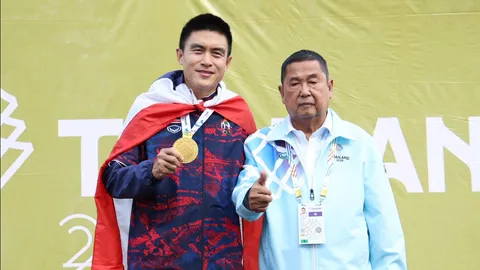 “ธุรกิจ” คว้าทองที่ 10 ปิดฉากสวยงาม ไทยผงาดเจ้าเหรียญทองสองล้อซีเกมส์