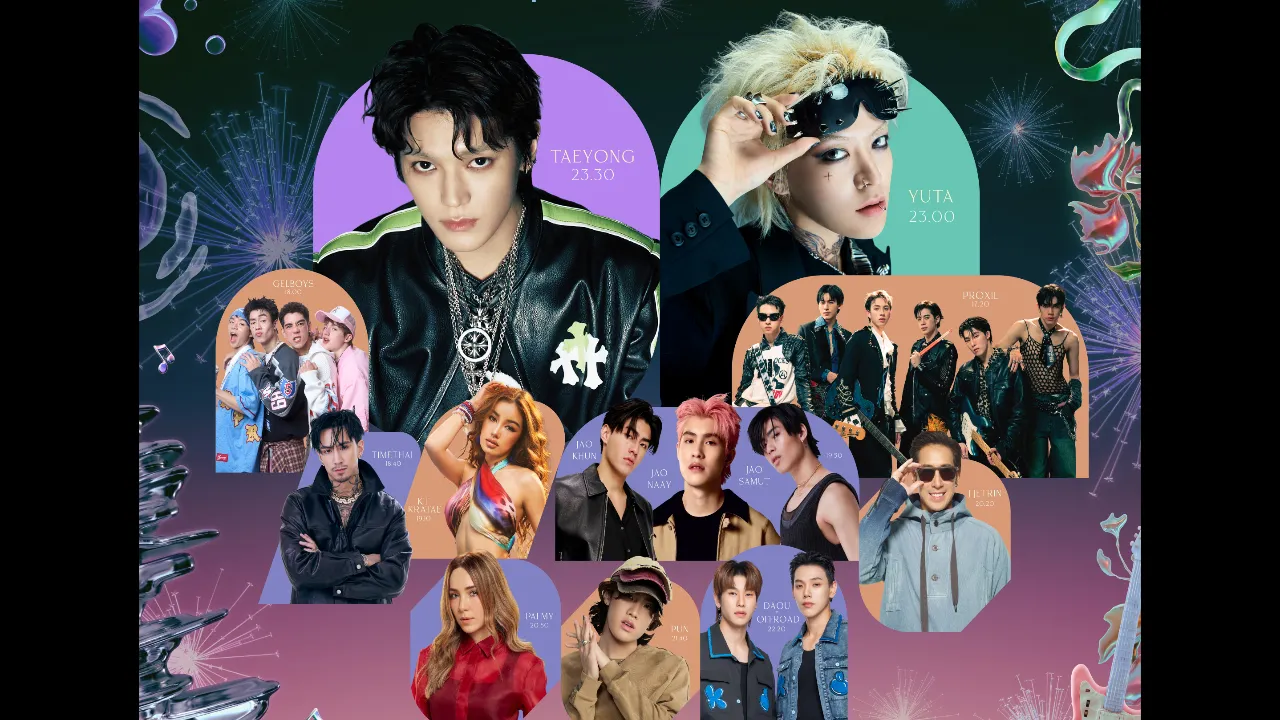 TAEYONG-YUTA สองศิลปินเกาหลีระดับโลก ร่วมทัพศิลปินไทย ชวนทุกคนร่วมเคานต์ดาวน์ยิ่งใหญ่ 