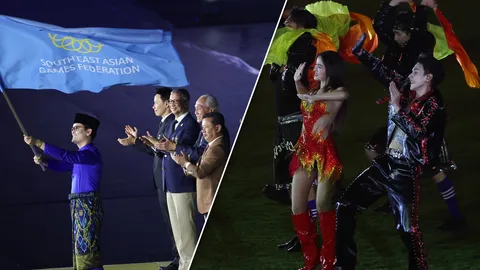 ประมวลภาพปิดฉากซีเกมส์ 2025 ไทยครองเจ้าเหรียญทอง! “มาเลเซีย” รับไม้ต่อเจ้าภาพปี 2027