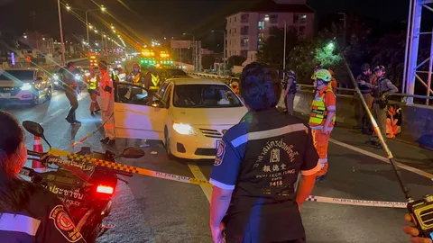 พบชายถูกยิงเสียชีวิตภายในรถเก๋ง บนทางพิเศษศรีรัช ตำรวจเร่งสอบสวนหาสาเหตุ