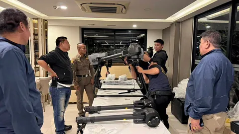 ยึดโดรน 10 ลำ ใกล้สุวรรณภมิ แยกชิ้นส่วนจะส่งไปพม่าขายให้ทหาร