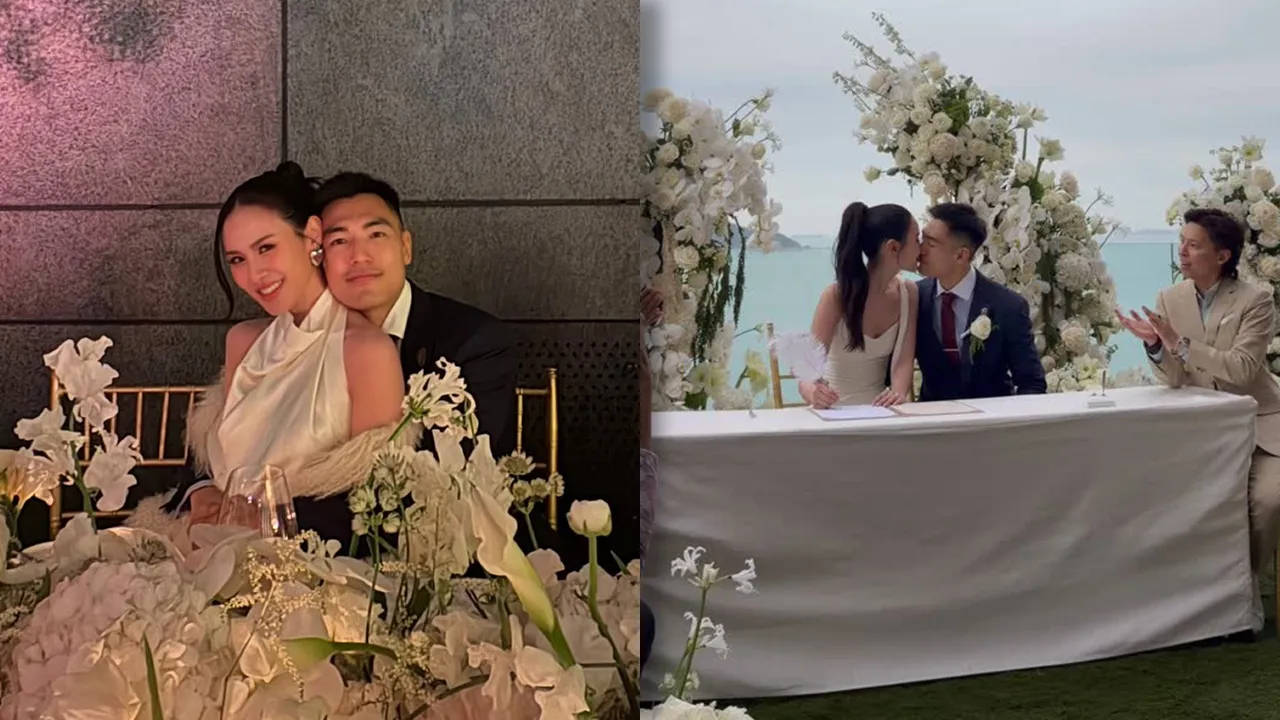 บุ๊ค Olives จูงมือแฟนหนุ่มวิวาห์สุดอบอุ่นที่ฮ่องกง บรรยากาศอบอวลไปด้วยความรัก