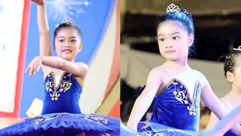 หนุ่ม ศรราม ปลื้มใจ น้องวีจิ ขึ้นโชว์บัลเลต์ ยิ่งโตยิ่งฉายแววความสวย (คลิป)