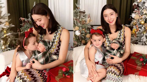 ไอซ์ อภิษฎา เปิดภาพครอบครัวสุดอบอุ่น เห็นโมเมนต์น่ารัก น้องเลอา-น้องโนอา
