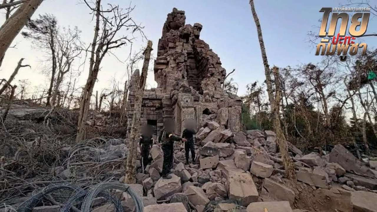 "ทหารไทย" เหยียบทุ่นระเบิดรายที่ 9 พื้นที่ปราสาทตาควาย บาดเจ็บสาหัสที่ขาซ้าย