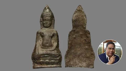 พระหูยาน พิมพ์ใหญ่ (นิยม)กรุวัดพระศรีรัตนมหาธาตุ จ.ลพบุรี