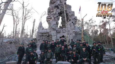 “เสธ.ปู-แม่ทัพเติ่ง” เหยียบเนิน 350 ปราสาทตาควาย ยันคือพื้นที่อธิปไตยไทยอย่างสมบูรณ์