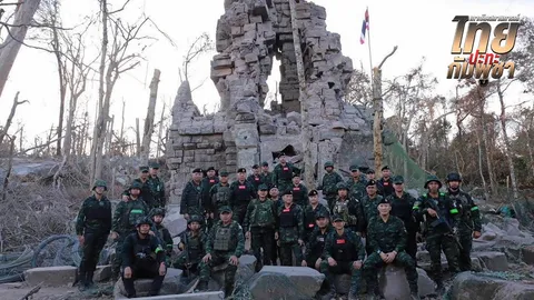 ทบ.บล็อกกัมพูชา ห้ามเข้าหนองจาน “ปักธง” อธิปไตย ยึดคืนทุกพื้นที่ 4 จว.กลับบ้านได้ ไร้เสียงปืนปะทะ